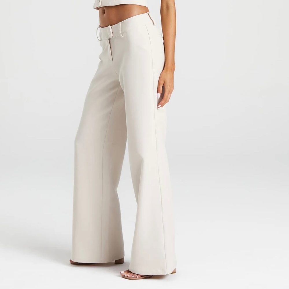 Sasha Therese XS Cream Tailored Pants
